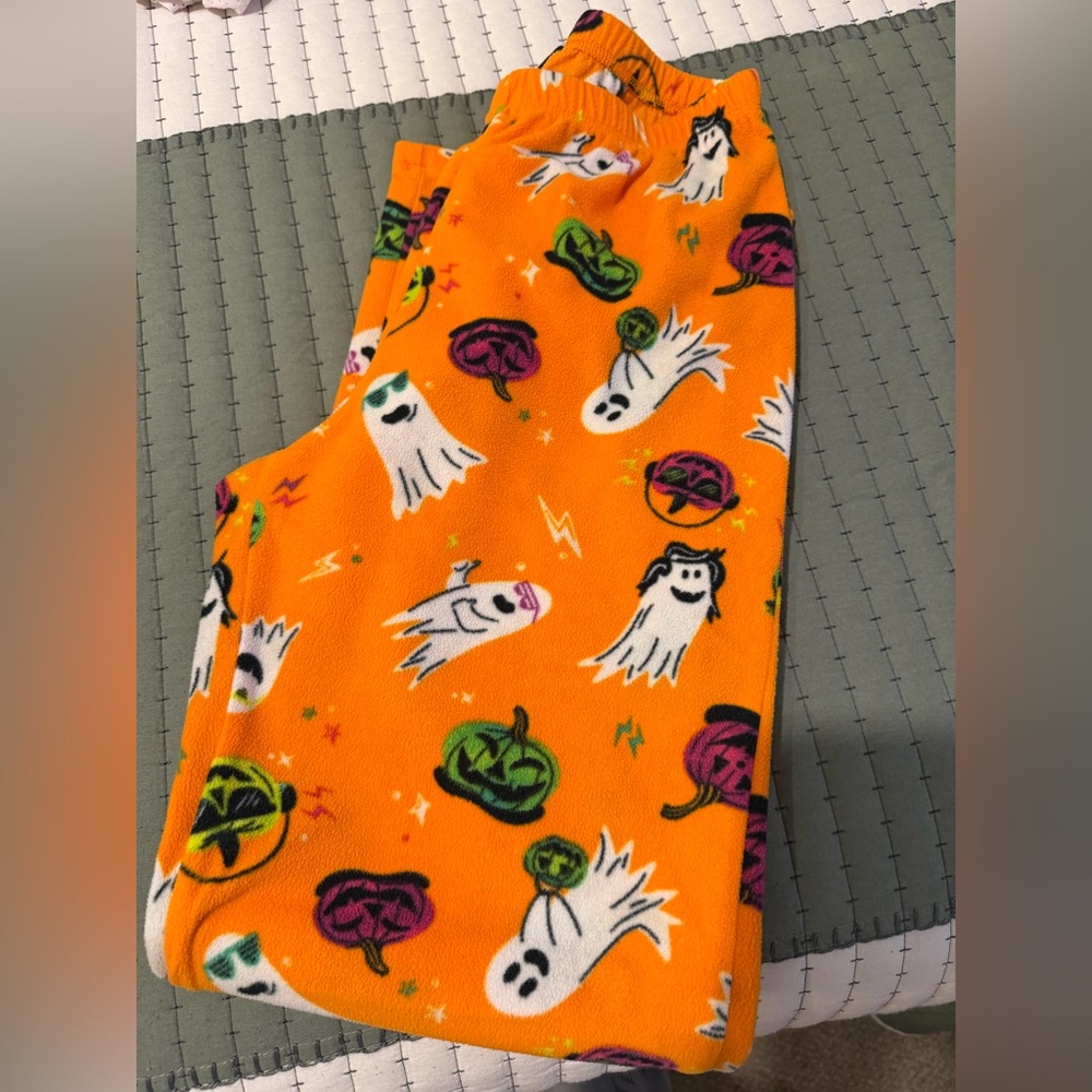 Target Orange Halloween Ghost Pajama Pants